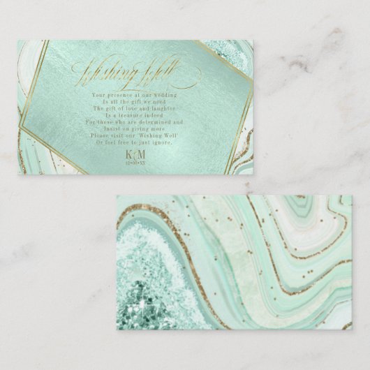 Carte D'accompagnement Puits d'hameçonnage Abstrait V1 Mint ID827 (Devant / Derrière)