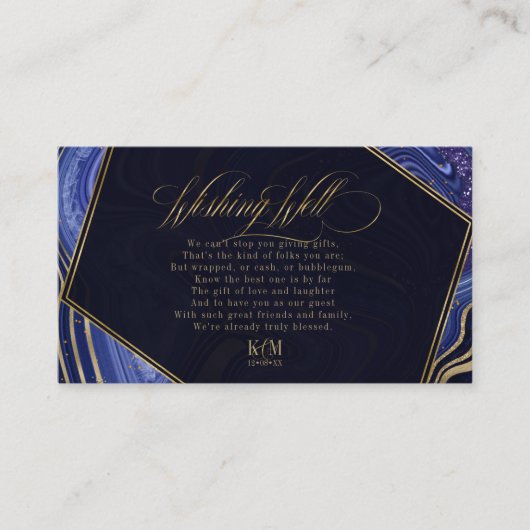 Carte D'accompagnement Puits d'hameçonnage Abstrait V3 Midnight ID827 (Devant)