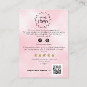 Carte D'accompagnement *~* QR -AP8 COSMIC DRIP MERCI LOGO Review (Dos)