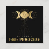 Carte D'accompagnement *~* QR - AP8 MERCI Gold Star Review TAROT - (Dos)