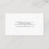 Carte D'accompagnement QR Code Bouquet Arch Terracotta Mariage RSVP (Dos)
