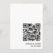 Carte D'accompagnement QR Code Celtic Frame Wedding Details  (Dos)