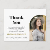 Carte D'accompagnement QR Code Collage Fund -cum-Thank You Grad (Dos)