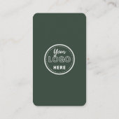 Carte D'accompagnement QR Code Connexion Us Social Media Forest Green (Dos)