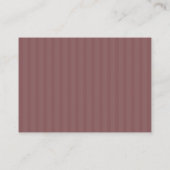 Carte D'accompagnement QR Code de Site Web de Mariage Crâne Floral Mauve (Dos)