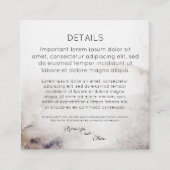 Carte D'accompagnement QR code Détails Seashell Sandy Beach (Devant)