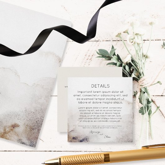 Carte D'accompagnement QR code Détails Seashell Sandy Beach