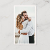 Carte D'accompagnement QR Code élégante photo chic en ligne RSVP Enclôtur (Dos)