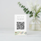 Carte D'accompagnement QR Code en ligne Plage Positano Site RSVP (Debout devant)