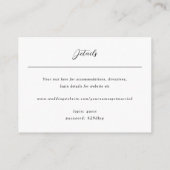 Carte D'accompagnement QR Code En Ligne Rsvp (Dos)