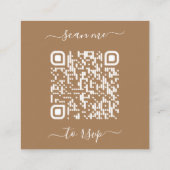 Carte D'accompagnement QR Code Eucalyptus Site Mariage de verdure RSVP (Dos)