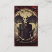 Carte D'accompagnement QR Code Halloween Costume Website Déplaisant Nosfe (Devant)