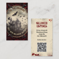 QR Code Halloween Costume Website Dracula Castle