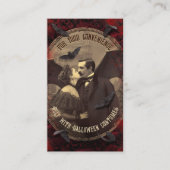 Carte D'accompagnement QR Code Halloween Costume Website Romantic Dracula (Devant)