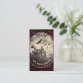 Carte D'accompagnement QR Code Halloween Photos Site web Dracula's Castle (Debout devant)