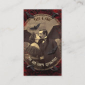 Carte D'accompagnement QR Code Halloween Photos Site web Romantic Dracula (Devant)
