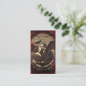 Carte D'accompagnement QR Code Halloween Raffle Gothique Romantique Vampi (Debout devant)