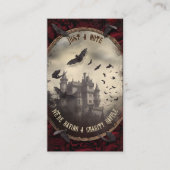 Carte D'accompagnement QR Code Halloween Raffle Haunted Dracula's Castle (Devant)