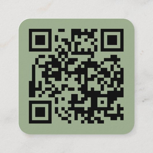 Carte D'accompagnement QR Code Modern Simple Mariage de automne Website (Dos)