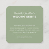 Carte D'accompagnement QR Code Modern Simple Mariage de automne Website (Devant)