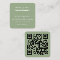 QR Code Modern Simple Mariage de automne Website