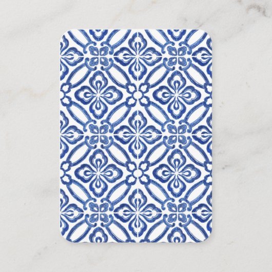 Carte D'accompagnement QR Code Oranges Bleu Et Blanc Citrus Mariage RSVP (Dos)