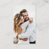 Carte D'accompagnement QR Code photo minimale en ligne RSVP (Dos)