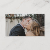 Carte D'accompagnement QR CODE photo minimale nous refaisons mariage (Dos)