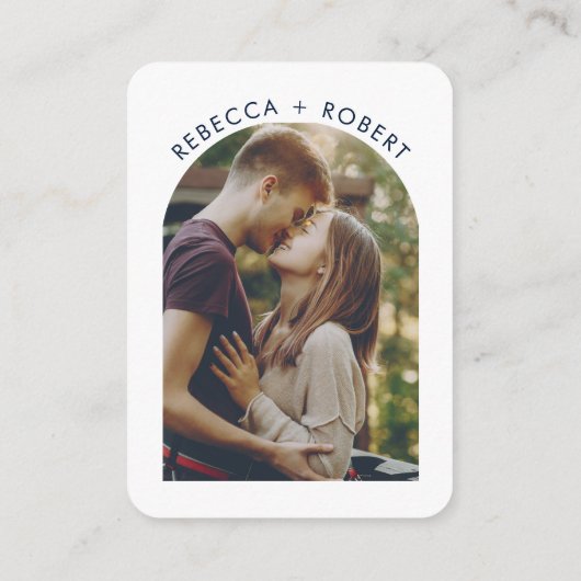 Carte D'accompagnement QR Code Photo Wedding Website RSVP (Dos)