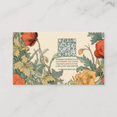 Carte D'accompagnement QR Code Romantique Art nouveau Mariage (Devant)