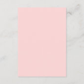 Carte D'accompagnement QR code rose | Lien de retour de client et d'avis (Dos)