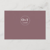 Carte D'accompagnement QR Code Rose métallique Gold Détails Mariage rose (Dos)