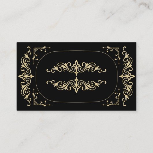 Carte D'accompagnement Qr Code RSVP Black Elegant Deco Gold Retro Mariage (Dos)