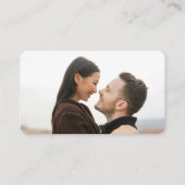 Carte D'accompagnement QR Code RSVP Wedding Website Simple Photo Response (Dos)