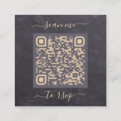 Carte D'accompagnement QR Code Rustique Eucalyptus Botanique Mariage RSVP (Dos)