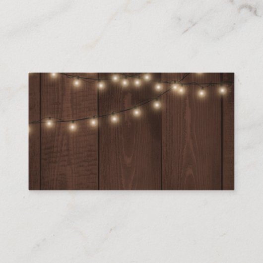 Carte D'accompagnement QR code rustique pays chic mariage RSVP (Dos)