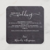 Carte D'accompagnement QR Code Rustique Tournesol Eucalyptus Mariage Invi (Dos)