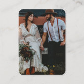 Carte D'accompagnement QR Code Simple Bohemian Terracotta Mariage photo (Dos)