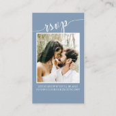 Carte D'accompagnement QR Code Simple Photo Budget RSVP simple en ligne (Devant)