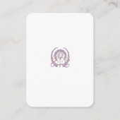 Carte D'accompagnement QR Code Site Mariage Info Art Nouveau (Dos)