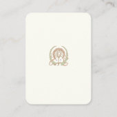 Carte D'accompagnement QR Code Site Web Mariage Info Boîtier Art Nouveau (Dos)