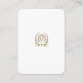 Carte D'accompagnement QR Code Site Web Mariage Info Boîtier Art Nouveau (Dos)