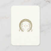 Carte D'accompagnement QR Code Site Web Mariage Info Boîtier Art Nouveau (Dos)