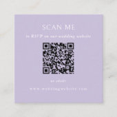 Carte D'accompagnement QR Code Wedding Website (Devant)