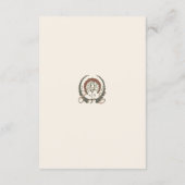 Carte D'accompagnement QR Code Wedding Website Info Art Nouveau (Dos)