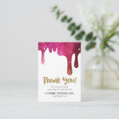 Carte D'accompagnement *~* QR - COSMIC DRIP MERCI LOGO AP8 Review (Debout devant)