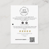 Carte D'accompagnement *~* QR. LOGO COSMIC DRIP MERCI Review AP8 (Dos)