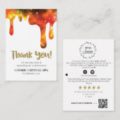 Carte D'accompagnement *~* QR LOGO MERCI DRIPS COSMIC - Examen AP8 (Devant / Derrière)