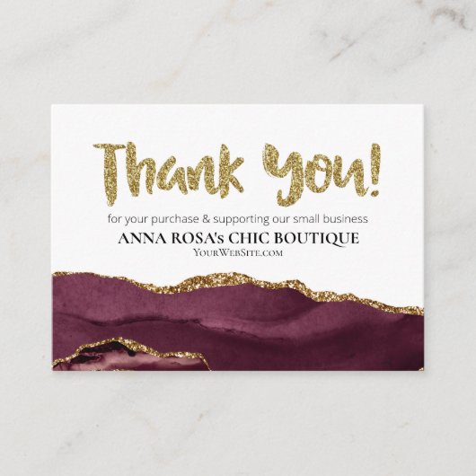 Carte D'accompagnement *~* QR Logo MERCI examen de marque AGATE AP8 (Devant)