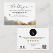 Carte D'accompagnement *~* QR Remise - MERCI LOGO AP8 Avis (Devant / Derrière)